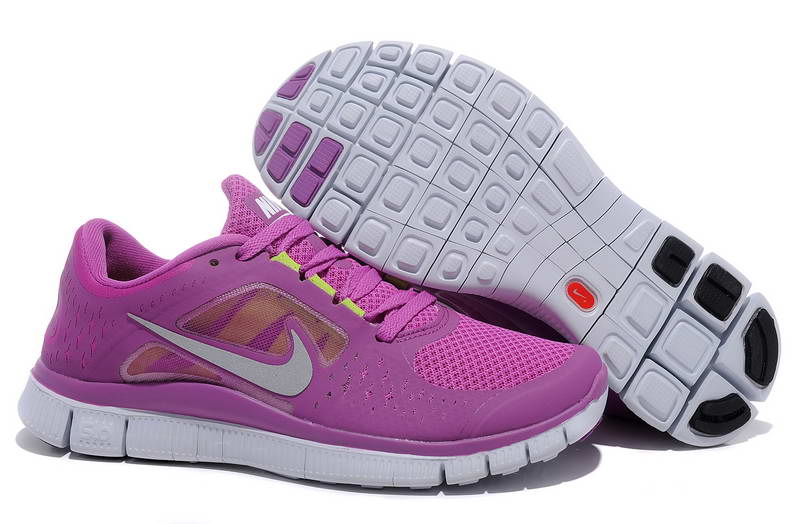 Nike Free Run Womens Shoes 5.0 Breathable Purple Gray